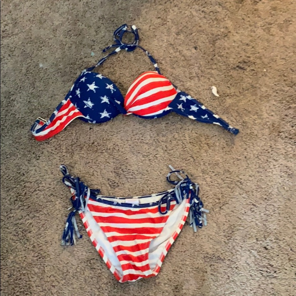 American flag patriotic bikini